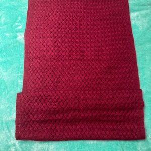 Cashmere Scarf - loop style in burgundy